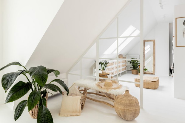 Dom w stylu boho we Wrocławiu, projekt i realizacja: Magdalena Kwoczka z pracowni Finchstudio