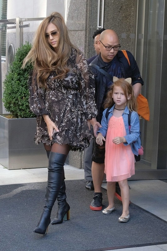 Jessica Alba i Haven Garner Warren, 2017 rok