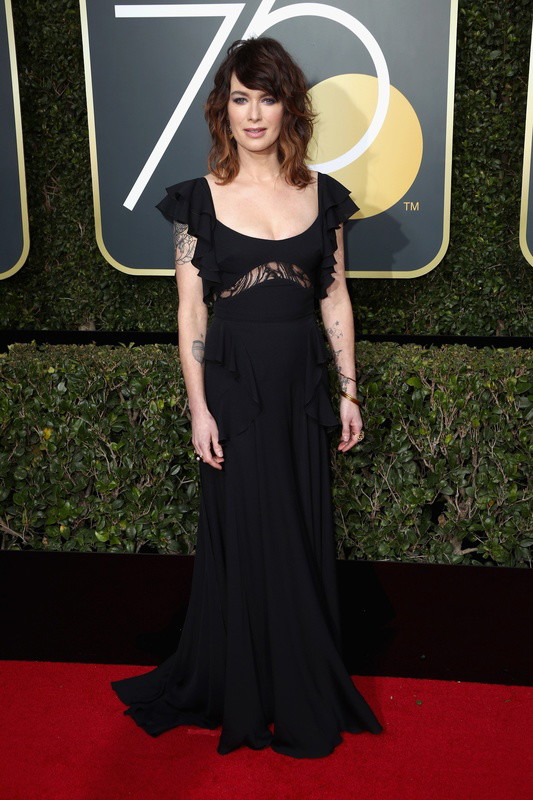 Złote Globy 2018: Lena Headey w sukni Elie Saab