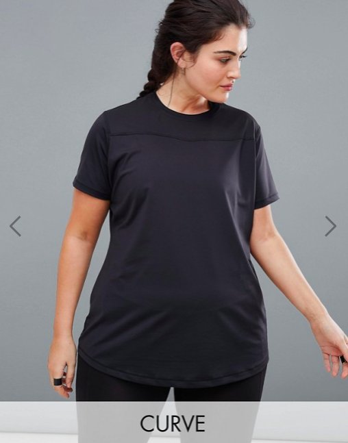 ASOS activewear plus size