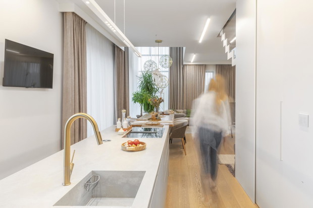 Mieszkanie w skandynawskim stylu, projekt: TK Architekci