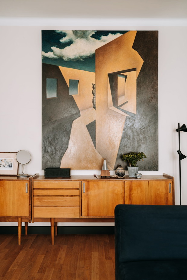 Mieszkanie w kamienicy w Śródmieściu, projekt: Aleksandra Hyz, architekt wnętrz