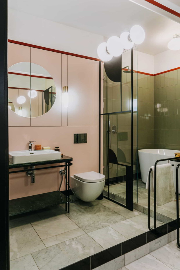 Mieszkanie w kamienicy w Śródmieściu, projekt: Aleksandra Hyz, architekt wnętrz