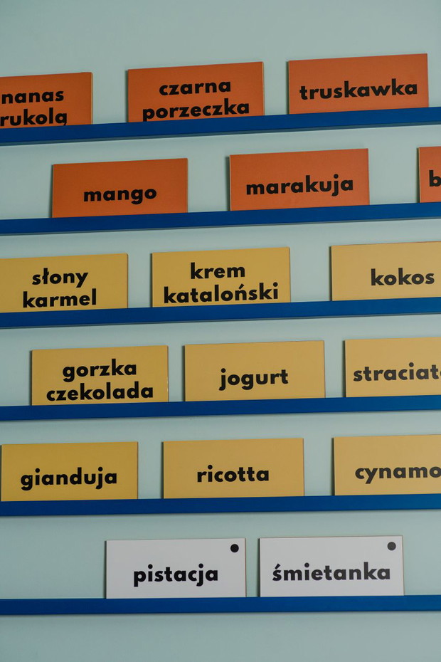 Warszawska lodziarnia z mozaiką, projekt: Pigalopus / Malwina Borowiec, Karolina Chodur