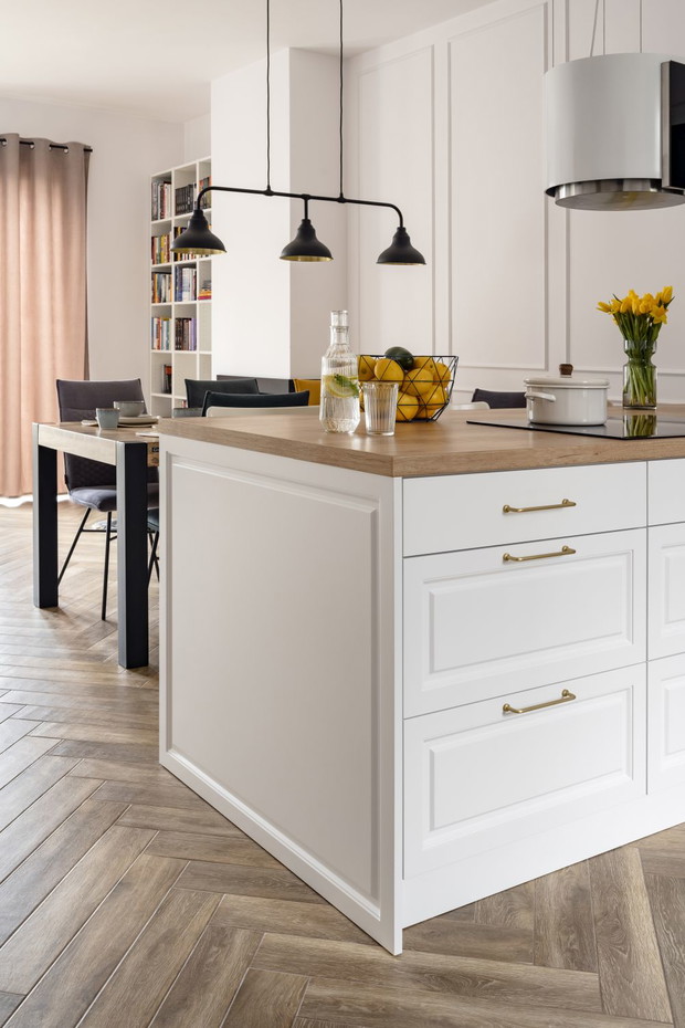 Dom pod Warszawą, projekt: Angelika Front, Katarzyna Fotek, Decoroom, stylizacja: Aleksandra Tefelska