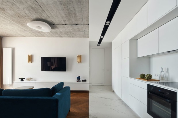 Mieszkanie dla dwojga, projekt: BLACKHAUS