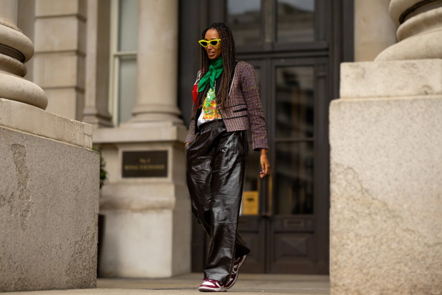 Stylizacje street style - LFW wiosna-lato 2023