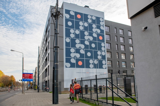 Sobie - mural zainspirowany twórczością Olgi Tokarczuk