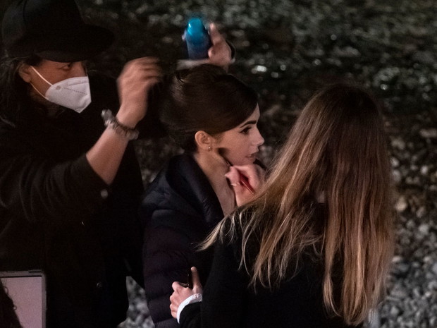 Zdjęcia z planu serialu Emily in Paris, 2. sezon, 6