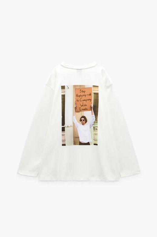 Nowości Zara: T-shirty z @dudewithsign