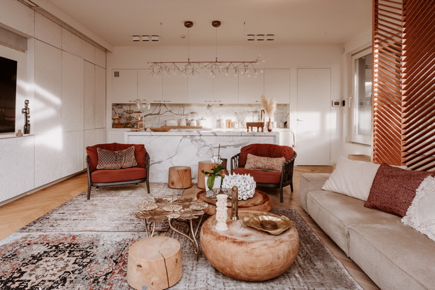 Apartament na Mokotowie, projekt: Bajer Sokół