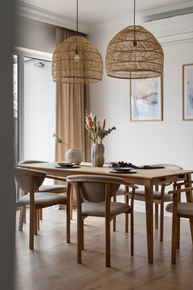 Boho dom nad zalewem, projekt Anna Baranowska, Joanna Felczuk, ButterflyStudio