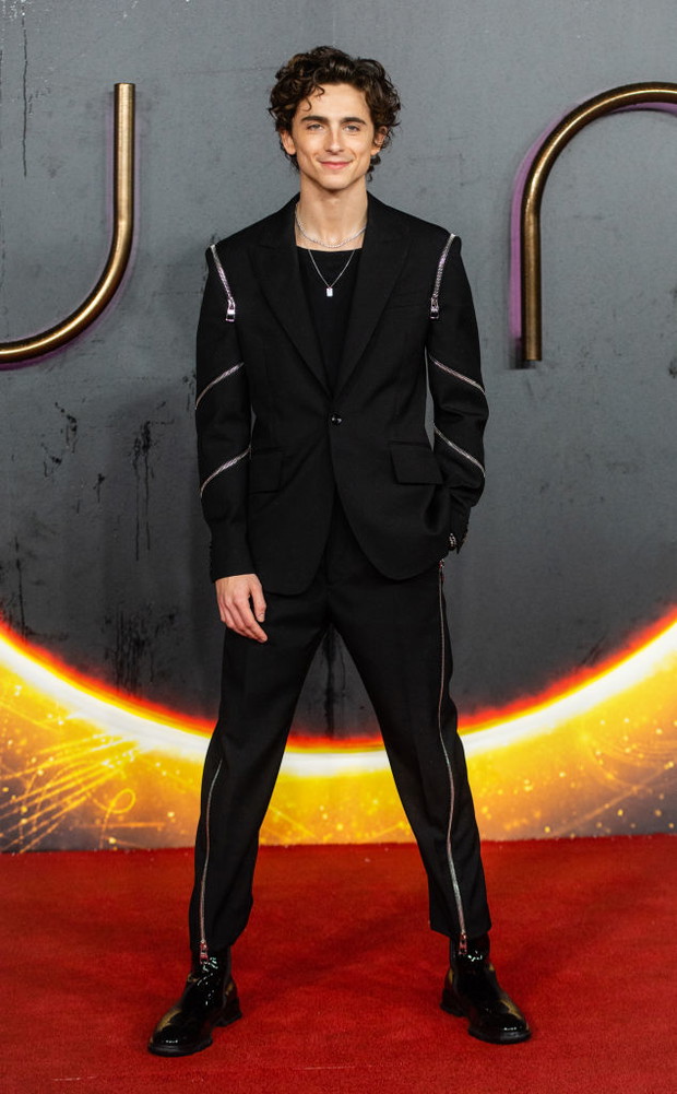 Timothee Chalamet na premierze filmu Diuna w Londynie