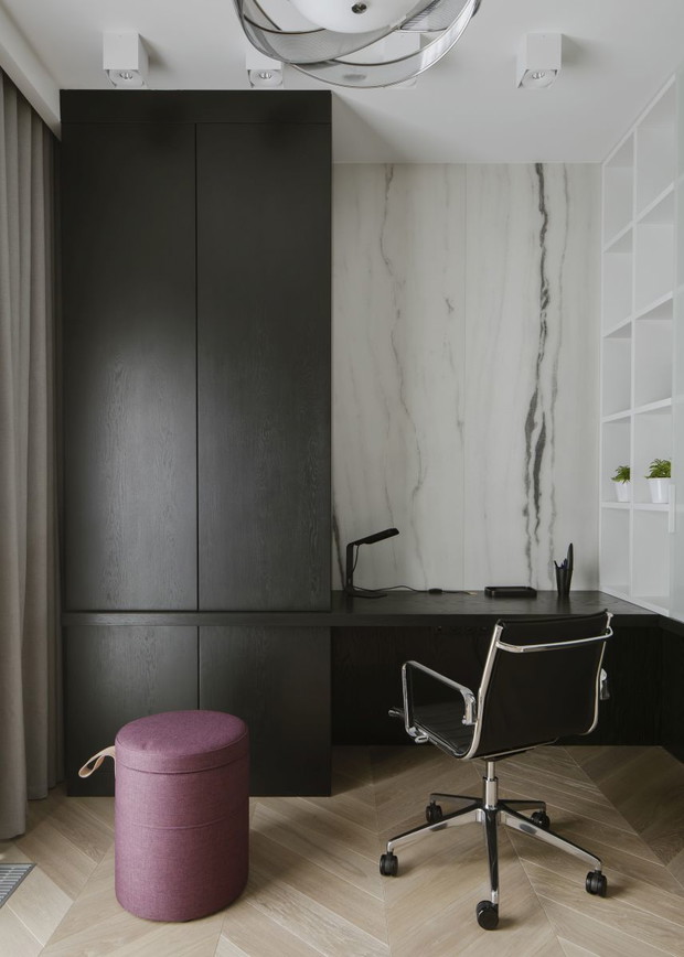 Duży apartament na warszawskim Mokotowie, projekt: MIKOŁAJSKAstudio