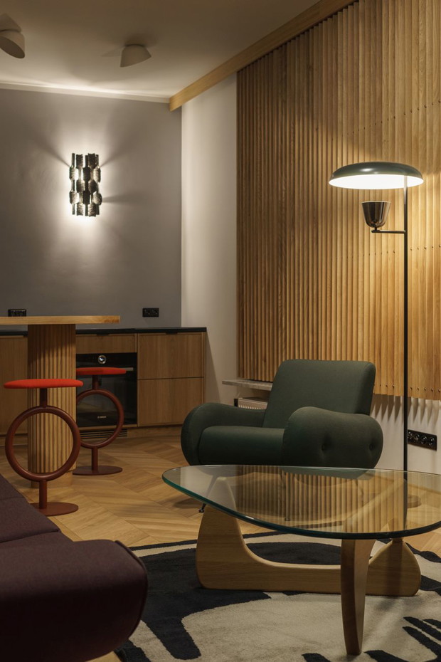 Penthouse na Starej Pradze, projekt: Loft Kolasiński