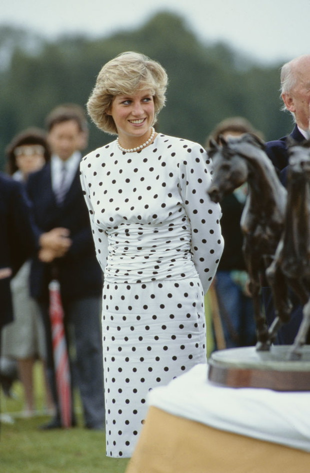 Księżna Diana na meczu polo, 1987 rok.