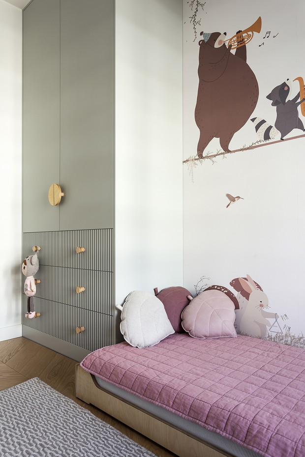 Mieszkanie dla rodziny, projekt: Dominika Wojciechowska z Nidus Interiors