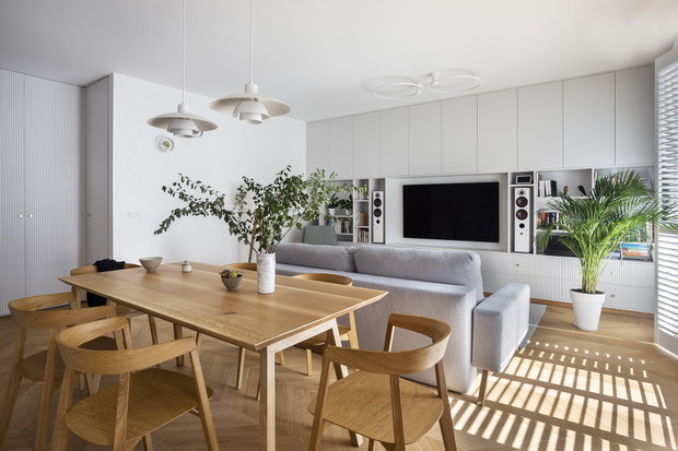 Mieszkanie dla rodziny, projekt: Dominika Wojciechowska z Nidus Interiors