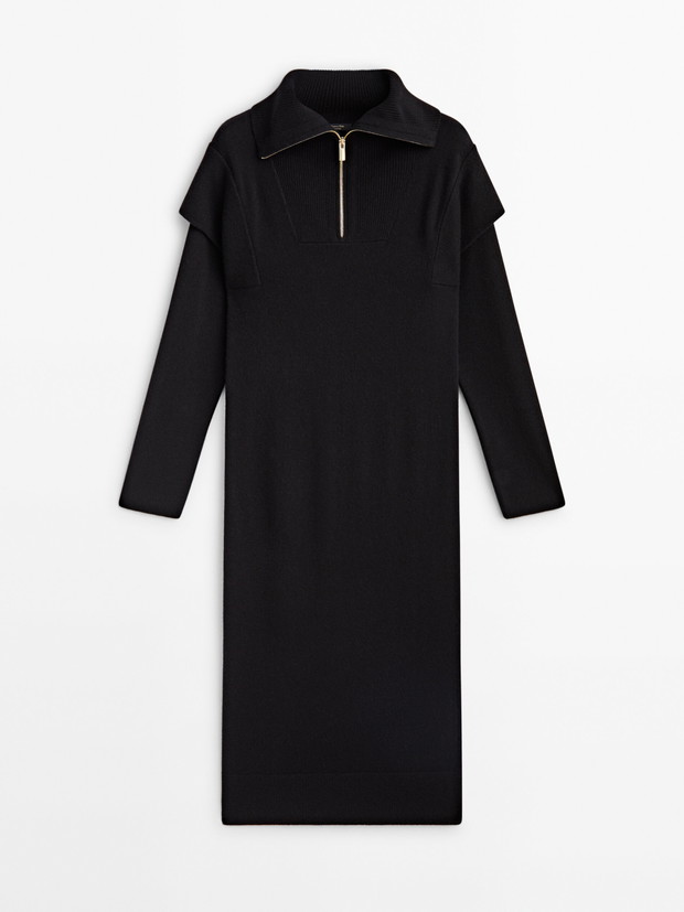 Sukienka dzianinowa Massimo Dutti