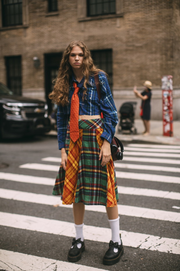 Szkocka kratka: street fashion