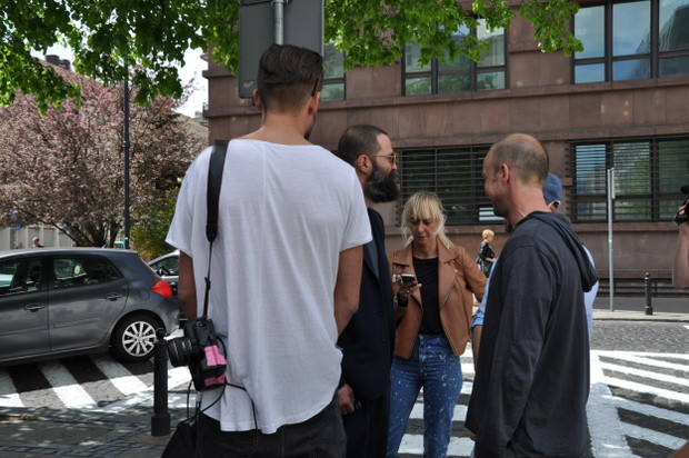 Backstage z sesji ze zwycięską kolekcją programu Project Runway