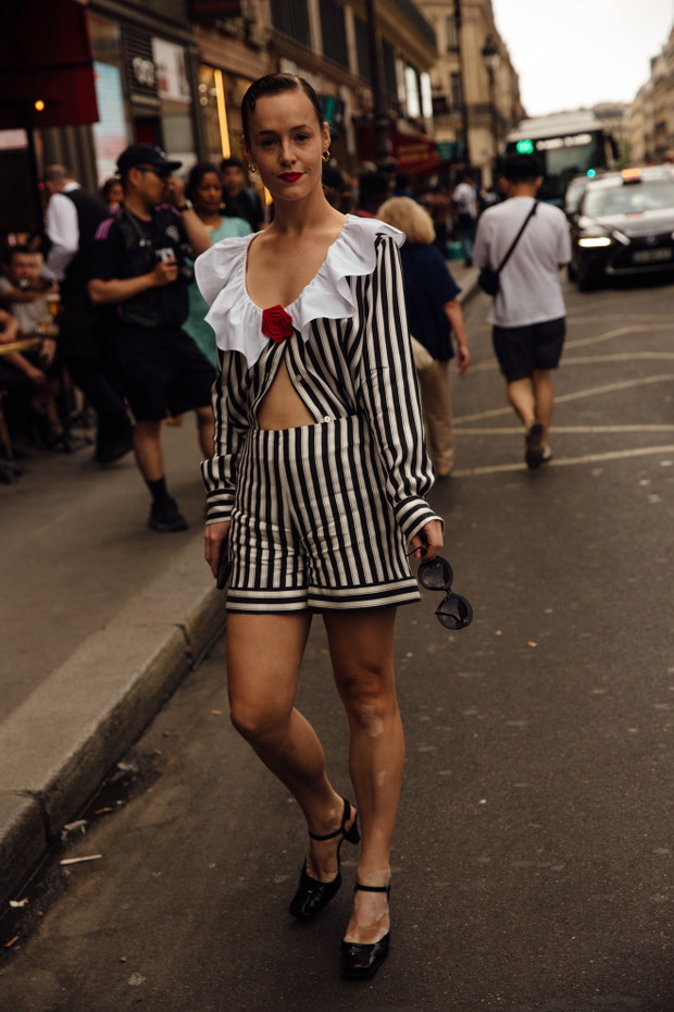 Street fashion Paris Haute Couture week jesień-zima 2024/2025