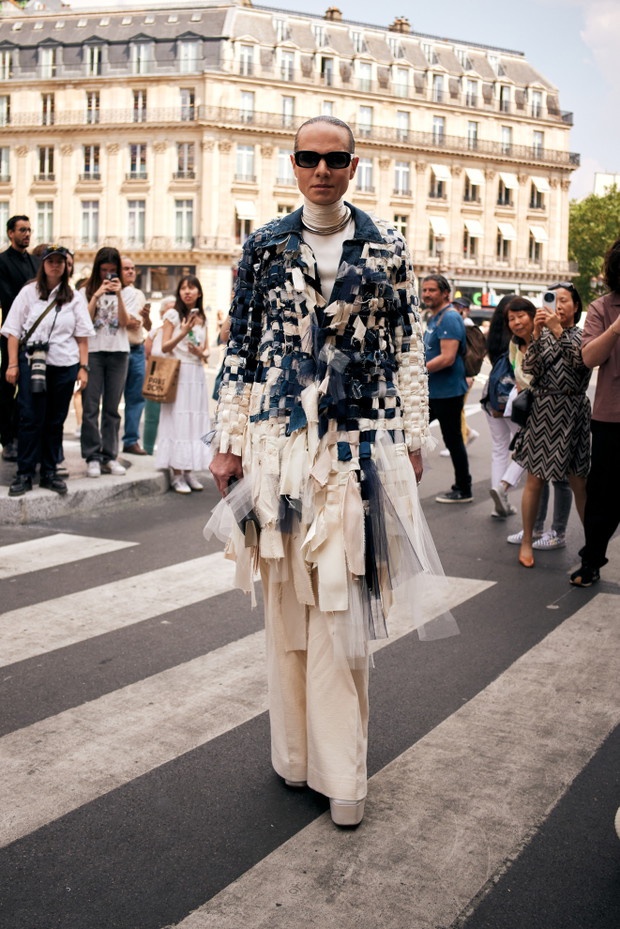Street fashion Paris Haute Couture week jesień-zima 2024/2025