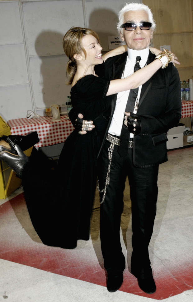 Kylie Minogue i Karl Lagerfeld, 2005 rok