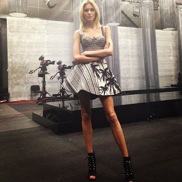 Anja Rubik na planie Project Runway: stylizacje top modelki