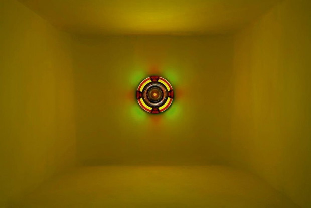 Kim Sooja, To Breathe: Mandala, 2010, single jukebox with the artist