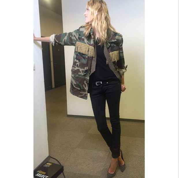 Anja Rubik na planie Project Runway 2: stylizacje modelki