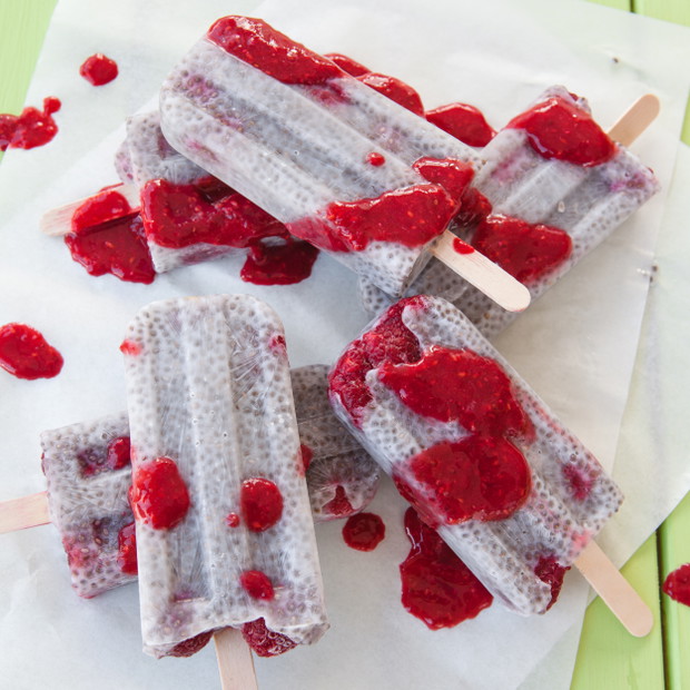Zdrowe lody z nasionami chia