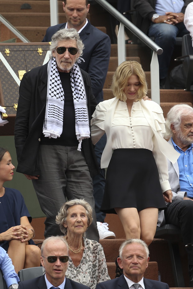 Léa Seydoux w stylizacji Louis Vuitton na finale Roland Garros, 10.06.2018.
