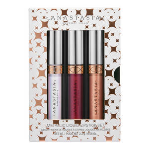 3. Anastasia Beverly Hills, Mini Metallic Liquid Lipstick Set, 109 zł