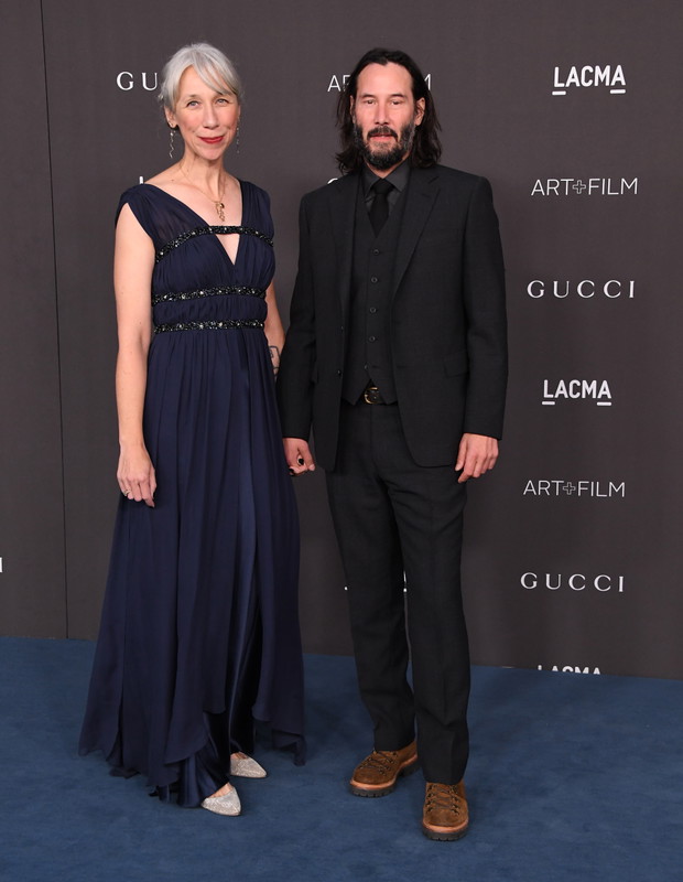 Alexandra Grant i Keanu Reeves na LACMA Art + Film Gala.