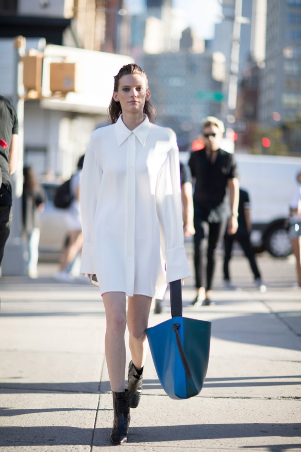 Street fashion: modelki off duty na New York Fashion Week SS17