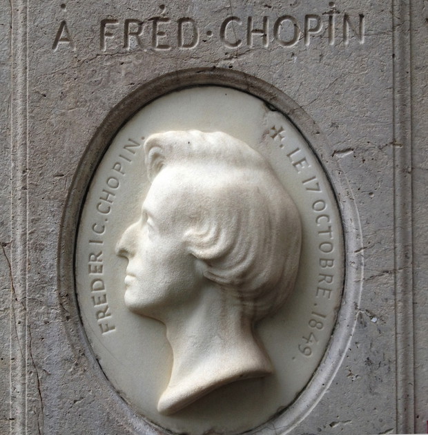 Portrait Relief Of Frédéric Chopin In The Père-Lachaise Cemetery