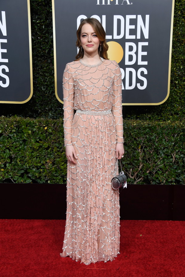 Złote Globy 2019: Emma Stone w sukni Louis Vuitton
