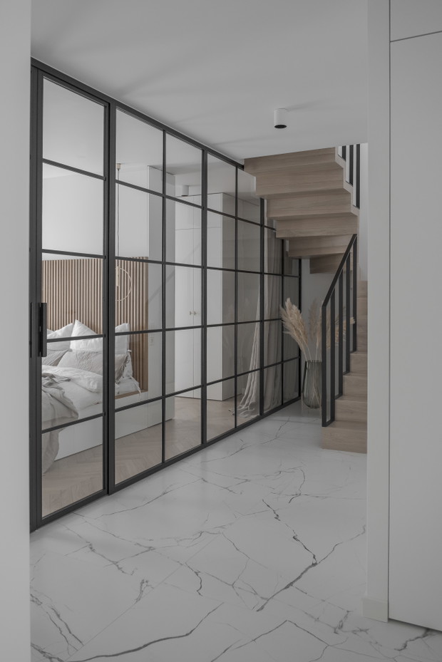 Dwupoziomowy apartament w Zielonej Górze, projekt: Mindful Architekci