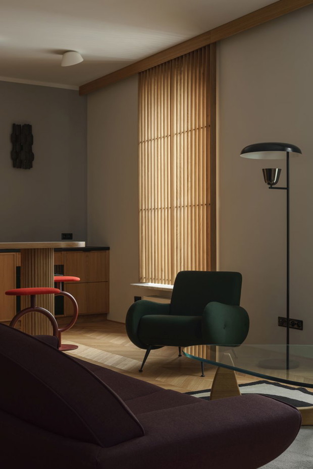 Penthouse na Starej Pradze, projekt: Loft Kolasiński