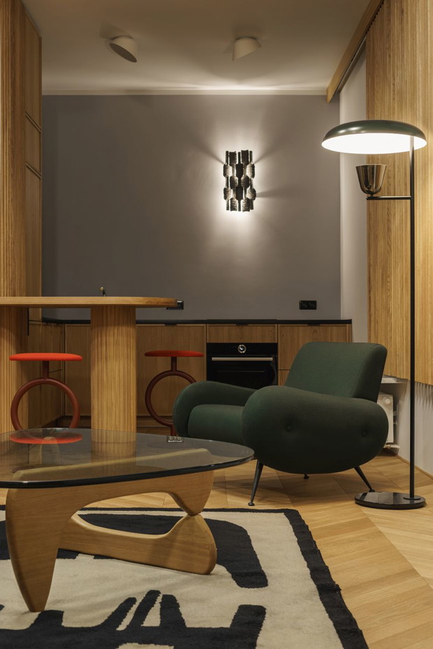 Penthouse na Starej Pradze, projekt: Loft Kolasiński
