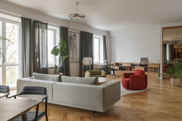 Vintage mieszkanie na warszawskiej Ochocie, projekt: Loft Kolasiński