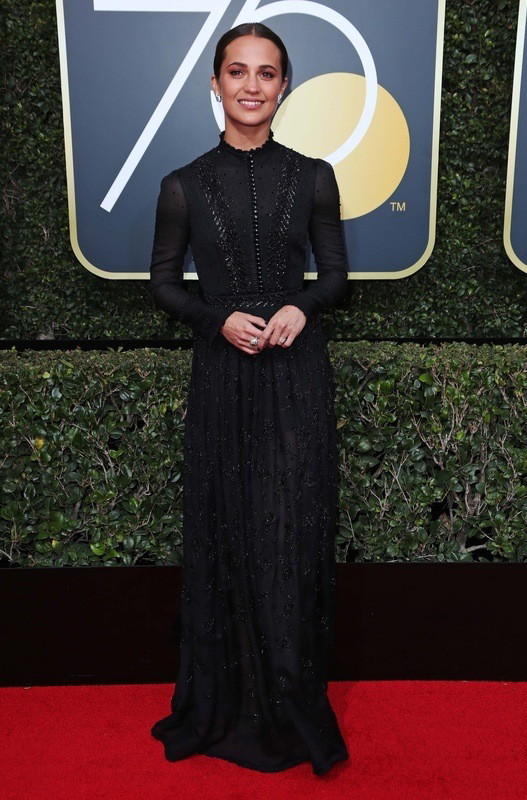 Złote Globy 2018: Alicia Vikander