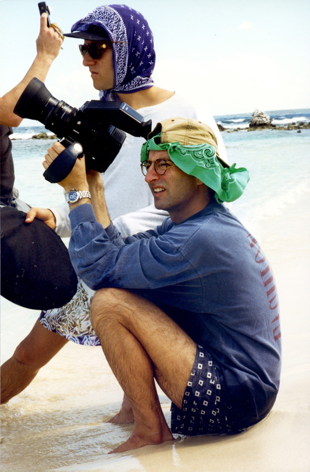 Herb Ritts na planie sesji dla Vogue, fot. Francesca Tolot / line-mag