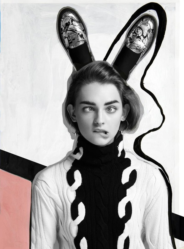 Daga Ziober w sesji dla Flair listopad 2013, fot. Quentin Jones