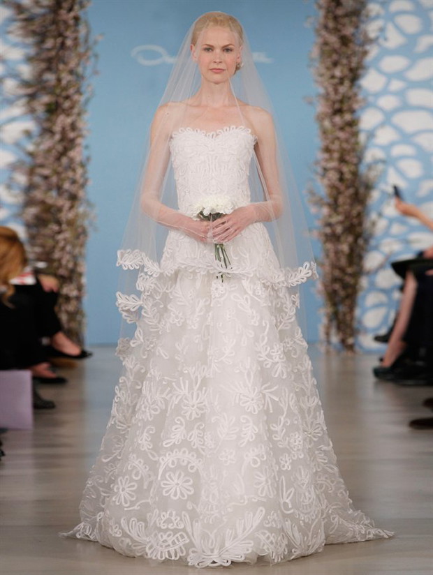 Suknie ślubne 2014: Oscar de la Renta