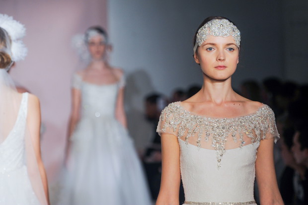 Suknie ślubne 2014: Reem Acra jesień 2014