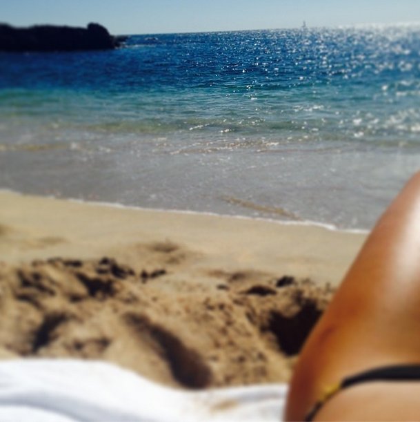 Gwiazdy witają nowy rok na plaży: prywatne zdjęcia