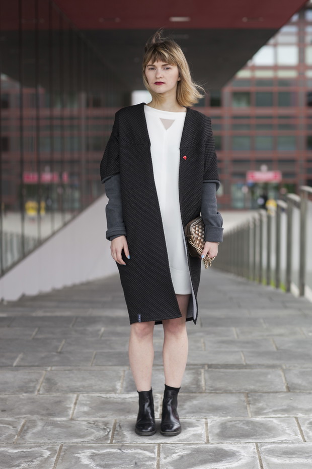 Street fashion na Fashion Week Poland jesień-zima 2014/2014, fot. Szymon Brzóska/ www.stylestalker