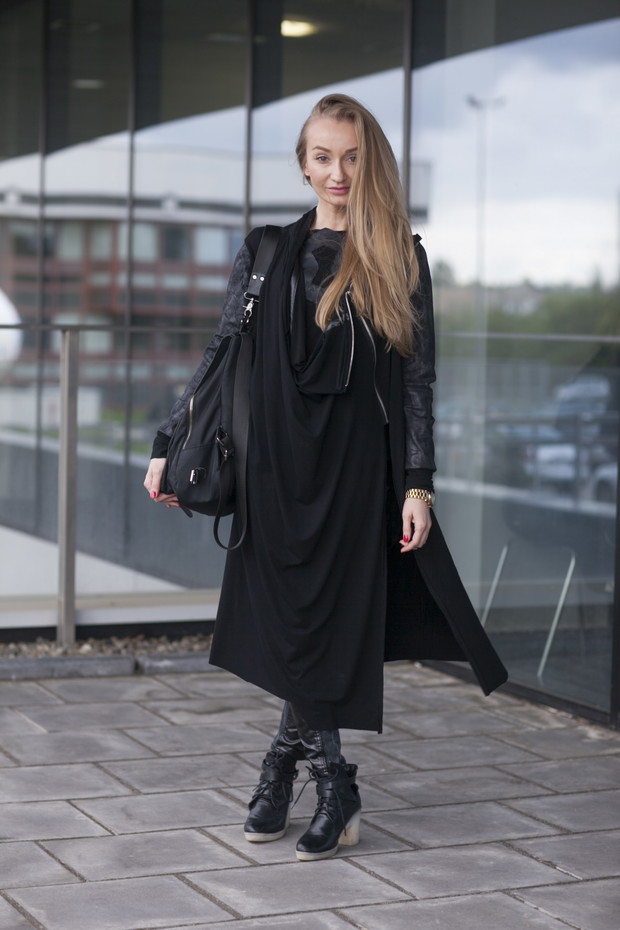 Street fashion na Fashion Week Poland jesień-zima 2014/2014, fot. Szymon Brzóska/ www.stylestalker